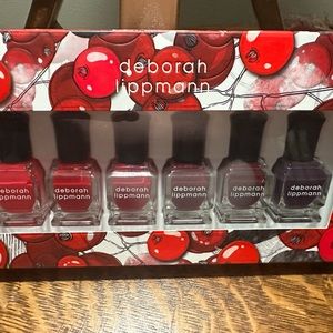 Deborah Lippmann Very Berry nail polish set of 6.